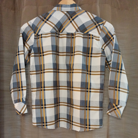 Boys Nomad Plaid Button-up Dress Shirt With Pocket Size 8 - Picture 5 of 5